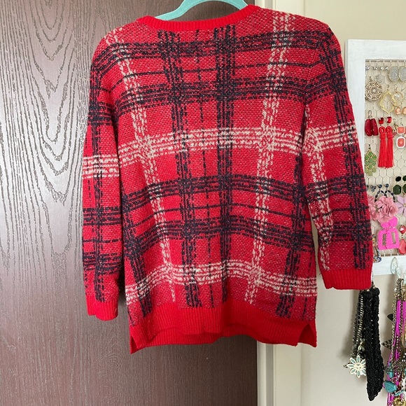 SOLD 3 for $20 Ann Taylor Plaid Wool Sweater - Picture 7 of 7